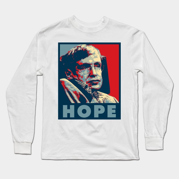 Hawking Hope Long Sleeve T-Shirt by Aefe